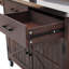 Îlot de cuisine extérieur avec tablette haute, grande table de rempotage d'extérieur avec plateau en acier inoxydable-154468904