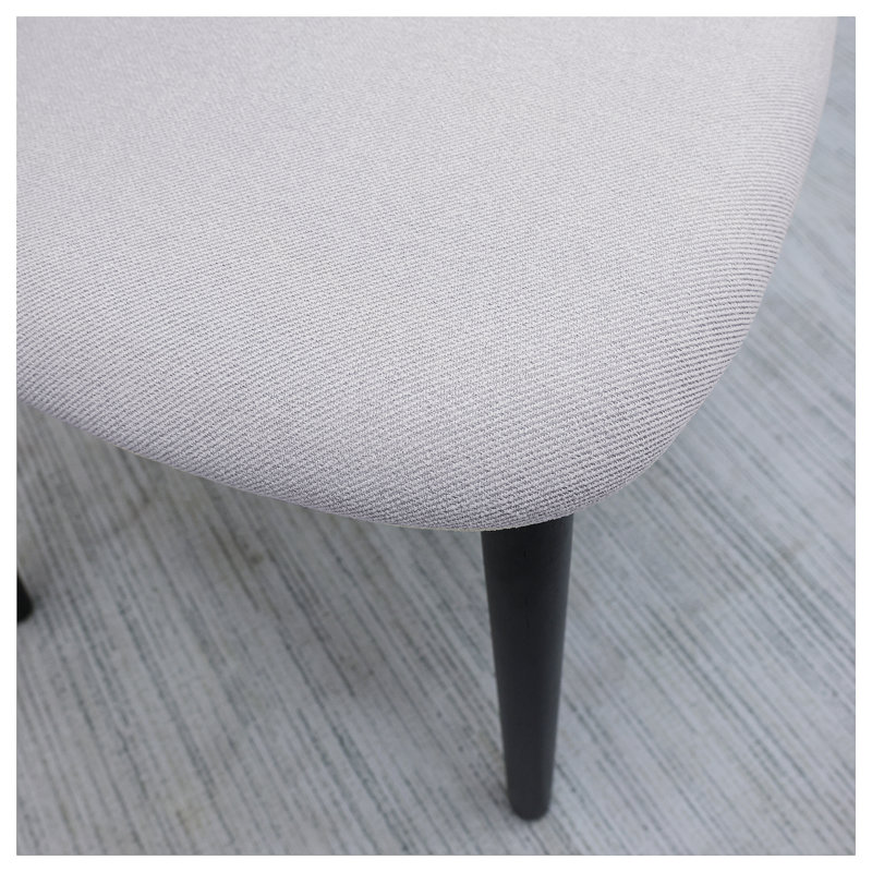 Ensemble de 4 chaises sans accoudoirs, 4, Noir, Bleu