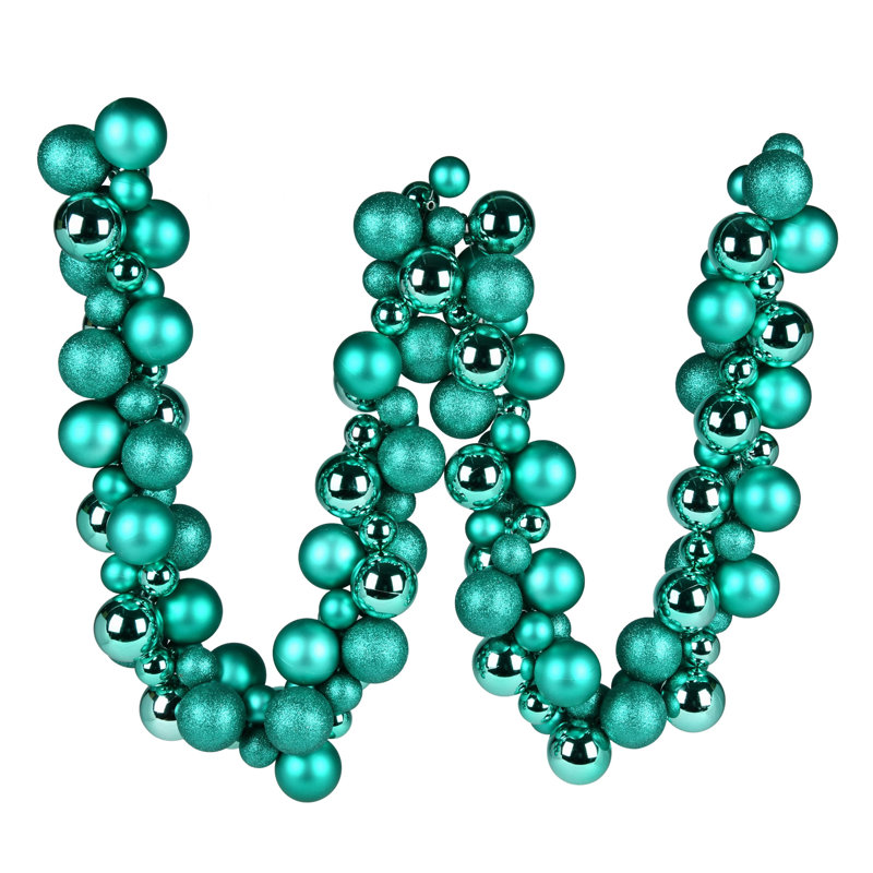 Guirlande de Noël 6 pi, Bleu sarcelle