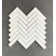 Thassos White 1" x 4" Natural Stone Herringbone / Chevron Wall & Floor Tile
