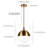 Caillin 1 - Light Brass Single Pendant-152244960