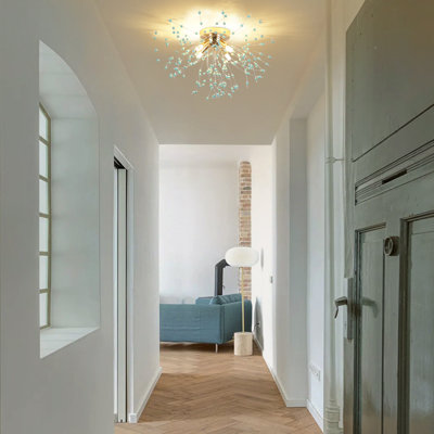 Momin 4-Light Sputnik Firework Flush Mount