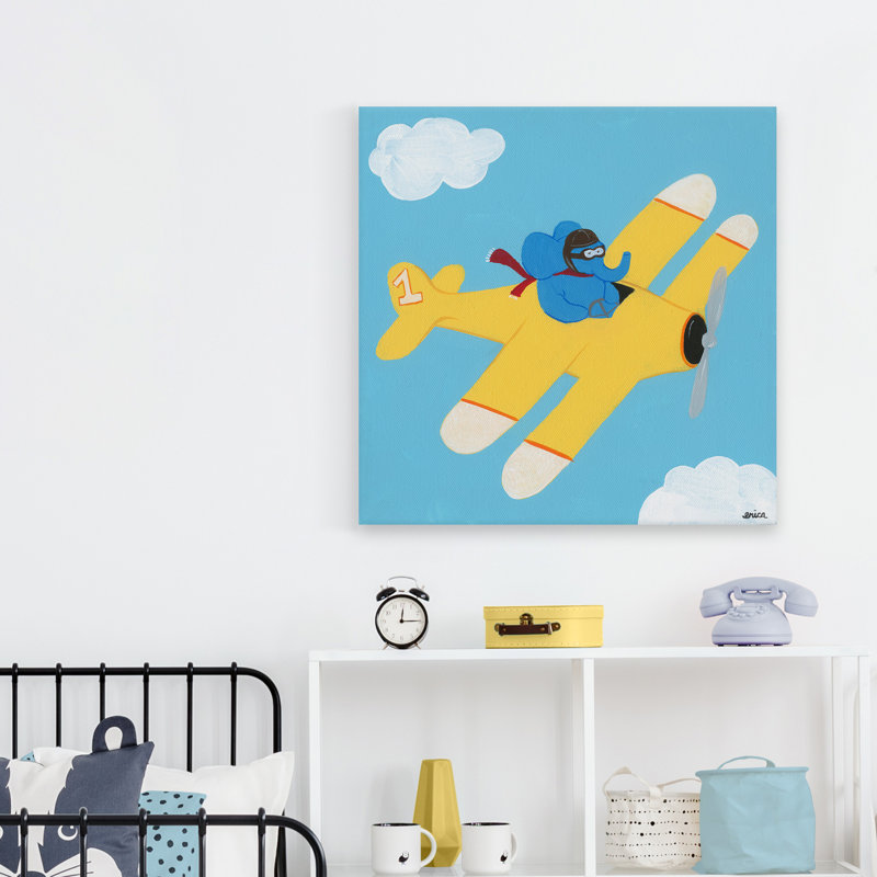 «In the Clouds III» par Kline, reproduction sur toile tendue, H 18 po x l 18 po x P 1,5 po