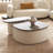 Simple modern butter wind log wind tea table
