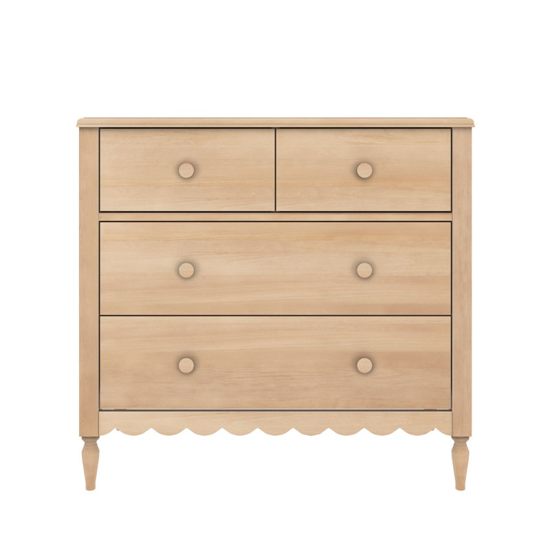 Commode 4 tiroirs Charlotte, blonde, Blond