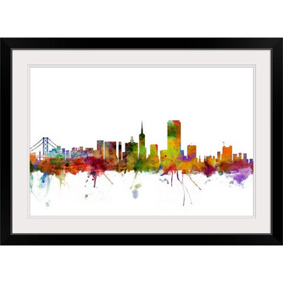 «San Francisco City Skyline» par Francy, impression