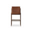 Alice Upholstered Bar Stool with Solid Wood Frame