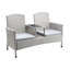 Banc tête-à-tête en osier Tides-68821491