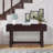 52" Sofa Table With Storage Drawers, Mid Century Farmhouse Fluted Console Table With Solid Wood Legs, Entryway Table