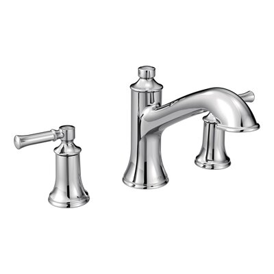 Moen Dartmoor Double Handle Deck Mounted Roman Tub Faucet Trim Kit, Valve Required -  T683