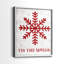 Tis the Season flocon de neige - reproduction encadrée de qualité supérieure - prête à être accrochée - aucun clou requis - aucun clou requis-840445827-840445835