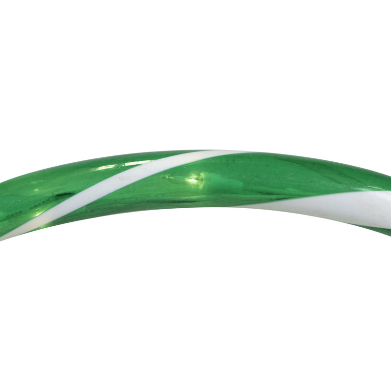 Candy Cane Outdoor Christmas Arch Pathway Markers - Green - Set Of 3
