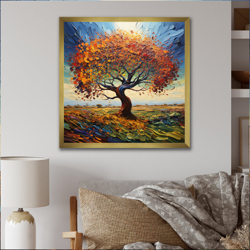 Baobab Tree Dancing II - impression, Cadre doré à une seule photo, H 24 po x l 24 po x P 1 po