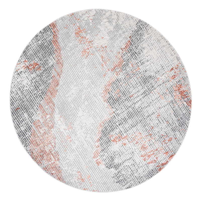 Invista Performance Abstract Rug, Round 6'7"