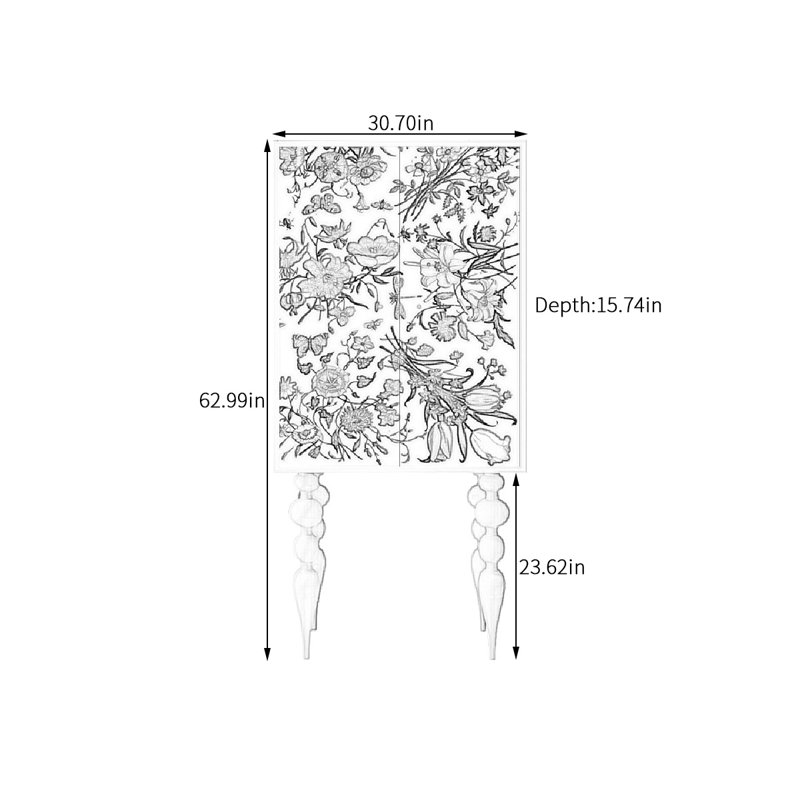 Armoire de rangement French Floral