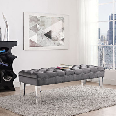 Valet Tufted Velvet Bench