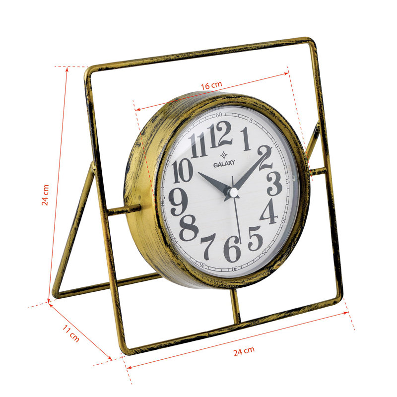 Horloge décorative, Doré
