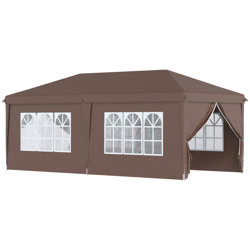 Aver 3m x 6m Metal Pop-Up Gazebo