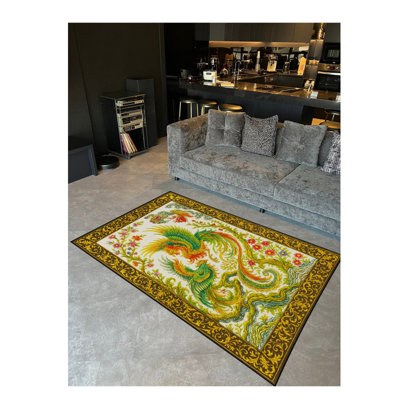 Tapis gris tissé Mosso, 3 pi 3 po x 4 pi 11 po
