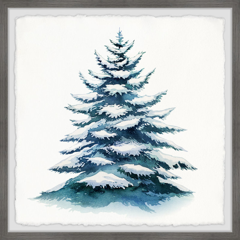 All Christmas Trees Are Perfect - Single Picture Frame Painting, 81cm H x 81cm W x 3.81cm D