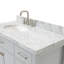 Meuble-lavabo simple 42 po avec plateau en marbre blanc de Carrare Abbate-85364100-137992804-137992807