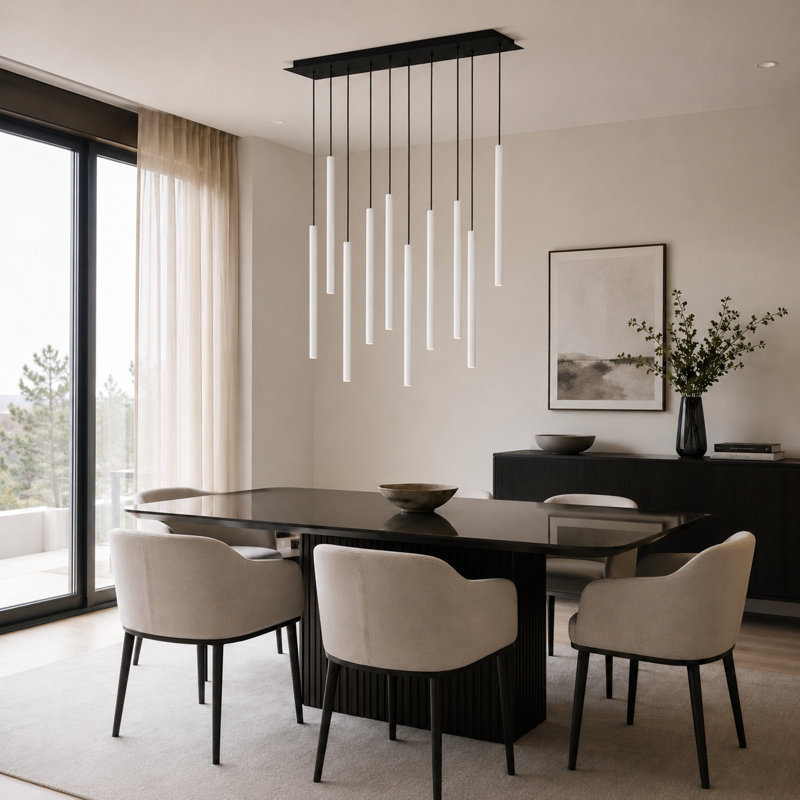 Baileyton 10 - Light Kitchen Island Pendant, White