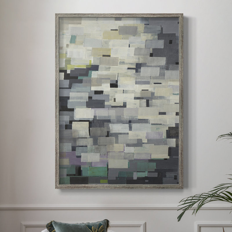 Reproduction encadrée de pièces de puzzle V2 - bois massif, H 30 po x l 24 po