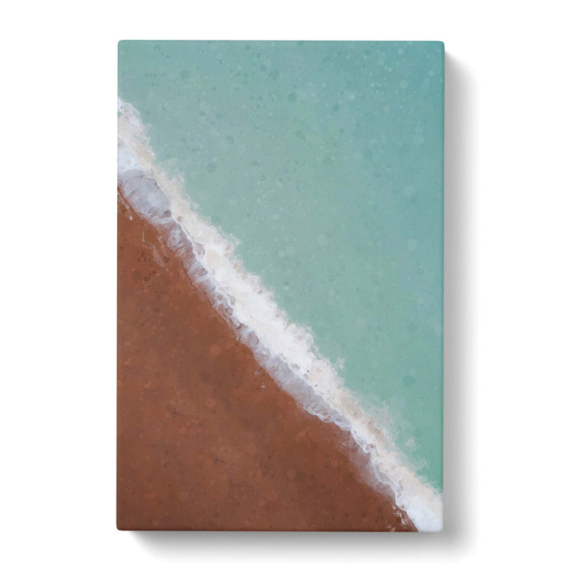 View Of Brighton Beach In Abstract - Wrapped Canvas Painting, 50cm H x 35cm W x 3cm D