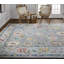 Tapis en laine Karina gris / bleu / rouille / jaune-93527349