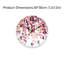 Horloge murale décor, feuilles suspendues roses et dorées, 12 po x 12 po, pour meuble-lavabo