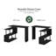 Dontay L-Shape Computer Desks with Side Shelves-910060115