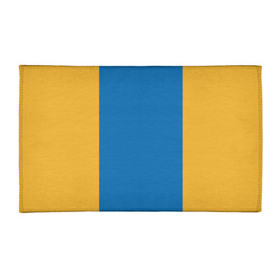 Tapis à rayures jaune/bleu/ardoise