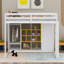 Lit mezzanine en bois avec garde-robe, tablettes et armoire-501571877-501571879