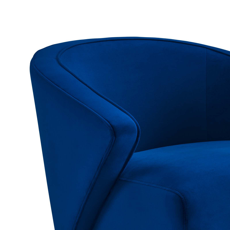 Modway Odyssey Performance Velvet Armchair, Navy Velvet