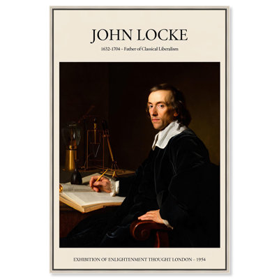 Father of Liberalism Depicted Canvas Historic Men Posters by Art Remedy