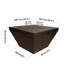 Table de foyer d'extérieur au propane / gaz naturel en aluminium Sunbeam - noir mat-97927016