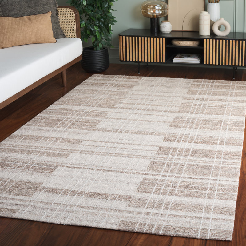 Tapis beige / ivoire Matiah 501, Rectangle de 5 pi x 8 pi