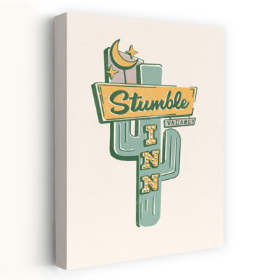 Contemporary Art Modern Abstract Contemporary Cactus Landscape Nature Art