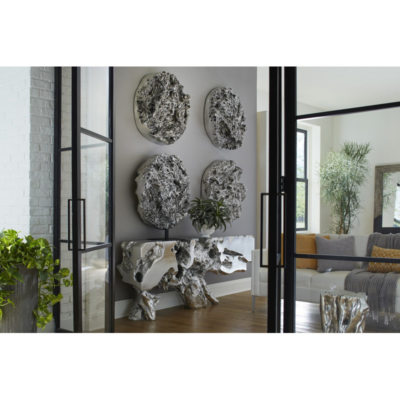 Cast Root Silver Standing Sculpture