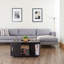 Wheel Coffee Table with Storage-1882377398