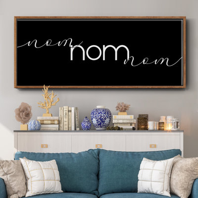 Nom Nom Nom- Framed Canvas