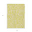 Tapis extérieur lavable à motif géométrique jaune et ivoire 5 pi x 8 pi