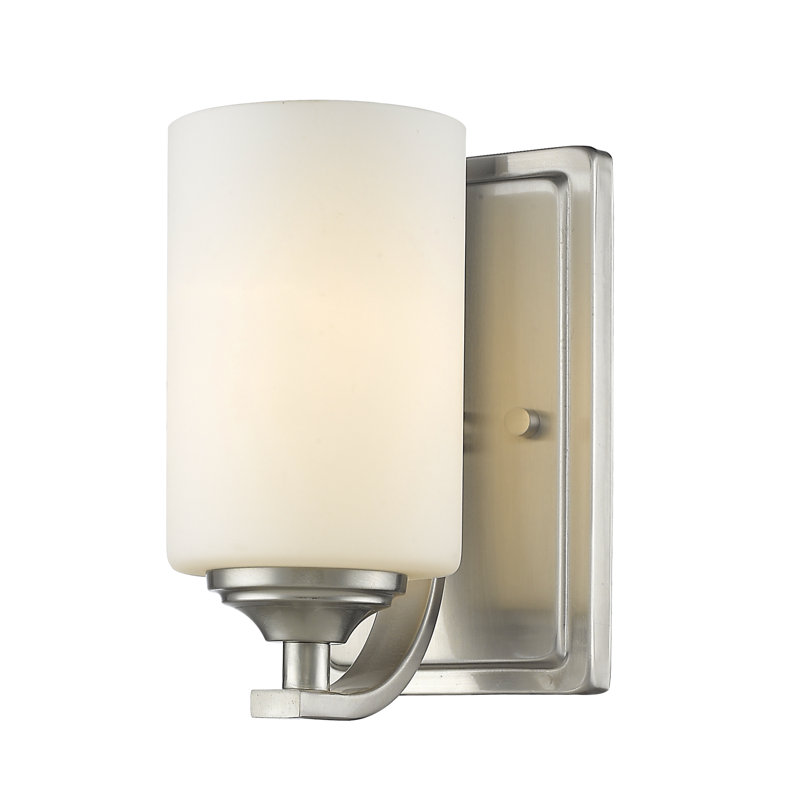 Beegle Steel Armed Sconce, Brushed Nickel