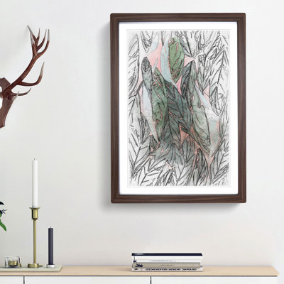 Leaf Pattern in Abstract - Picture Frame Graphic Art Print
