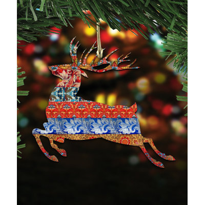 5'' Handmade Wood Holiday Shaped Ornament