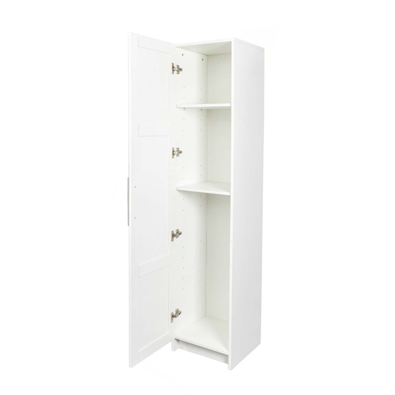 Armoire de rangement murale empilable pour le salon, la buanderie et la cuisine, Blanc