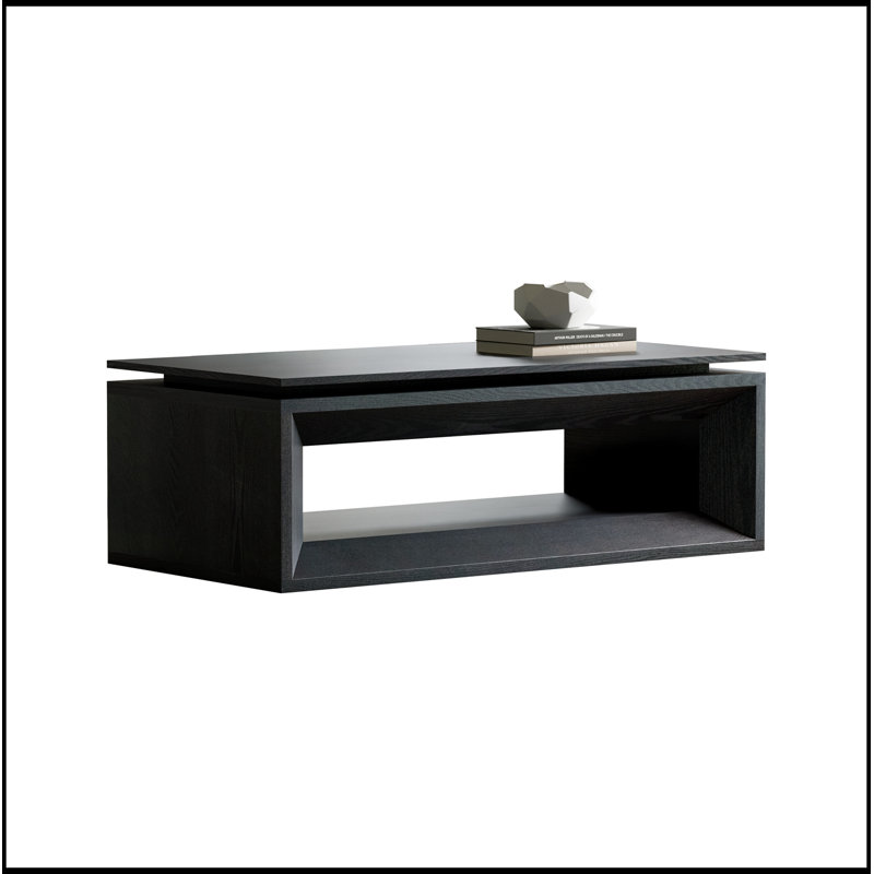 Tonasia relevable avec rangement et hauteur réglable, Black