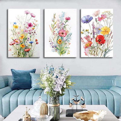 3 Piece Wrapped Canvas Wall Art