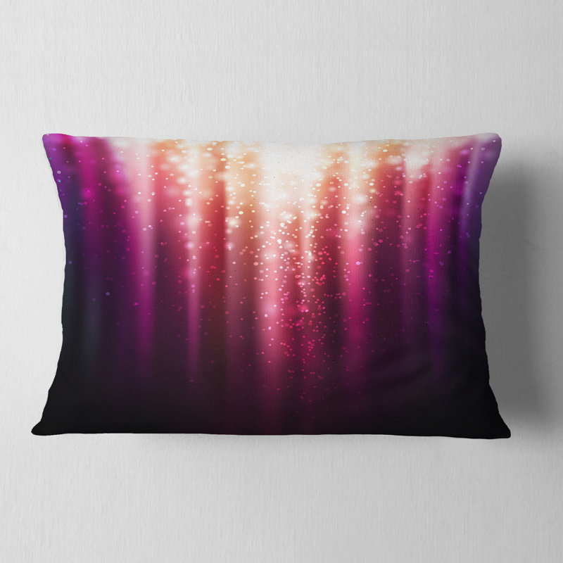 Mauve avec lumière magique - coussin imprimé abstrait