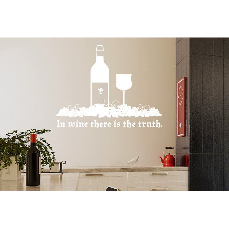 Food & Beverage Wall Decal, Medium, White